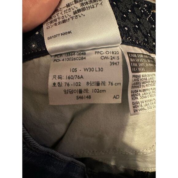 NWOT Women’s Levi’s  Dark Blue Straight Jeans Size 16 - Picture 9 of 9